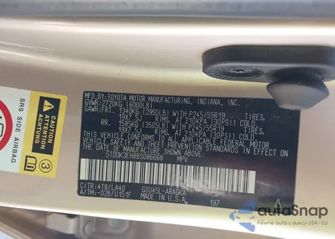 2011 Toyota Highlander Limited V6 from USA, damaged, VIN 5TDDK3EH8BS086668